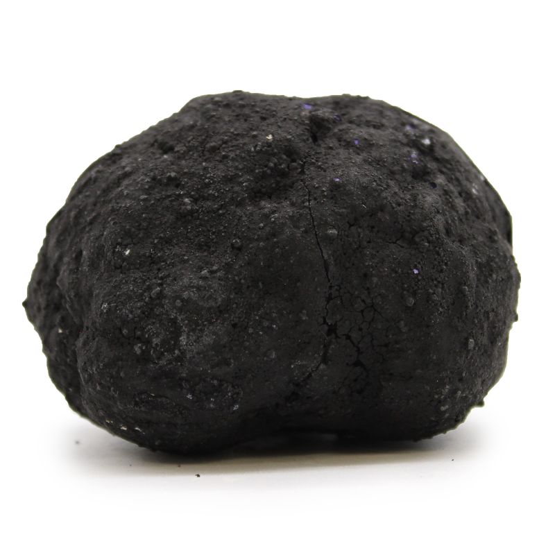 Géodes de calsite colorées - Roche noire - Bleue