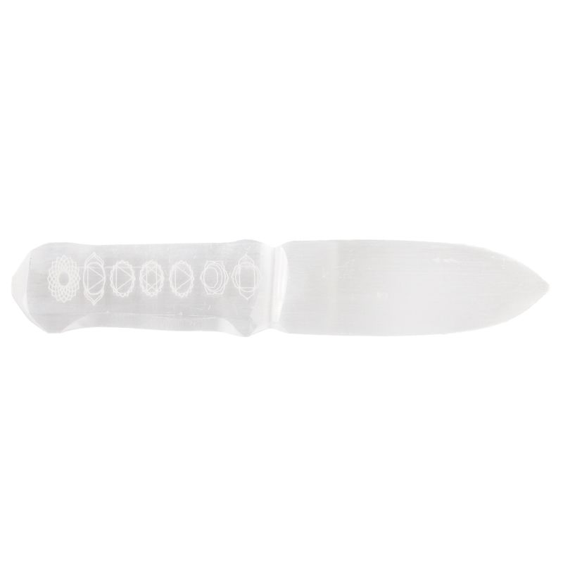 Couteau Rituel Sélénite - Chakra