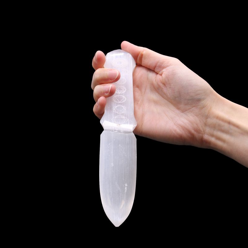 Couteau Rituel Sélénite - Chakra