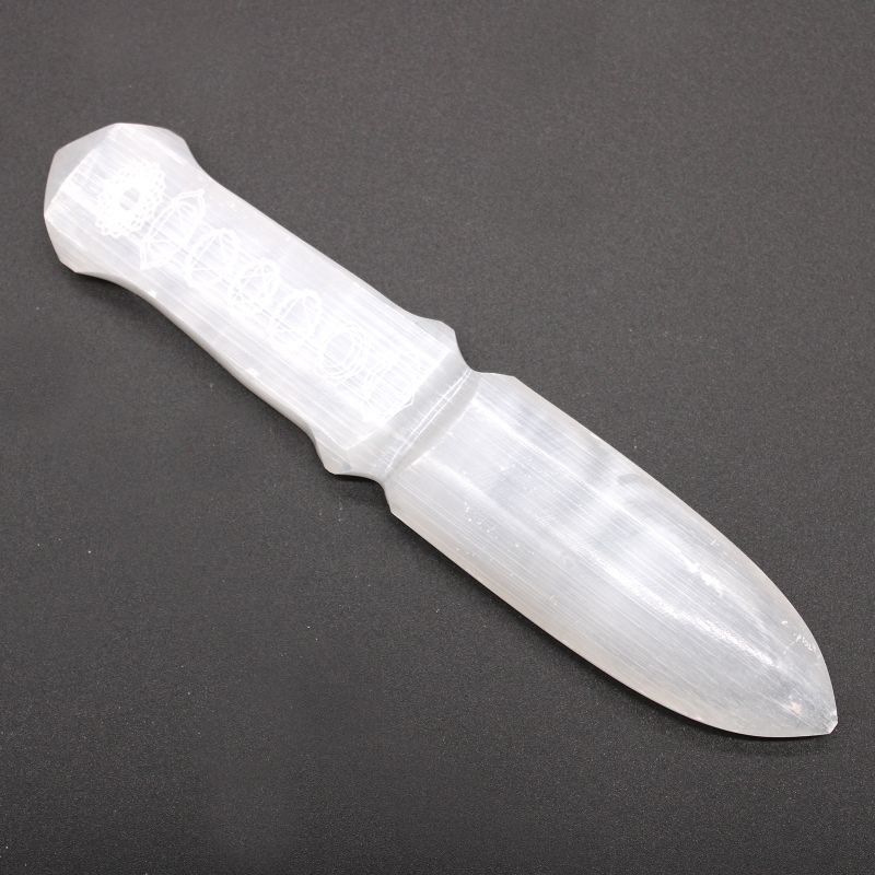 Couteau Rituel Sélénite - Chakra