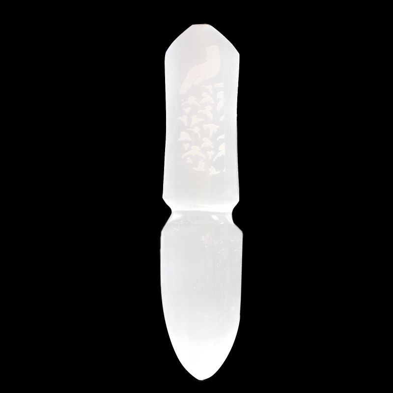 Couteau rituel en sélénite - Libération des liens