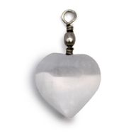 Pendentif Coeur Sélénite