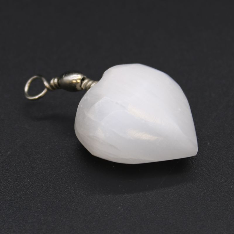 Pendentif Coeur Sélénite