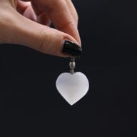 Pendentif Coeur Sélénite