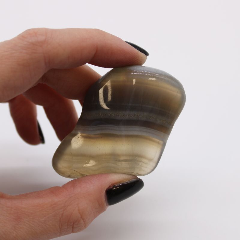 Grandes Pierres Roulées Africaines - Agate Grise - Botswana