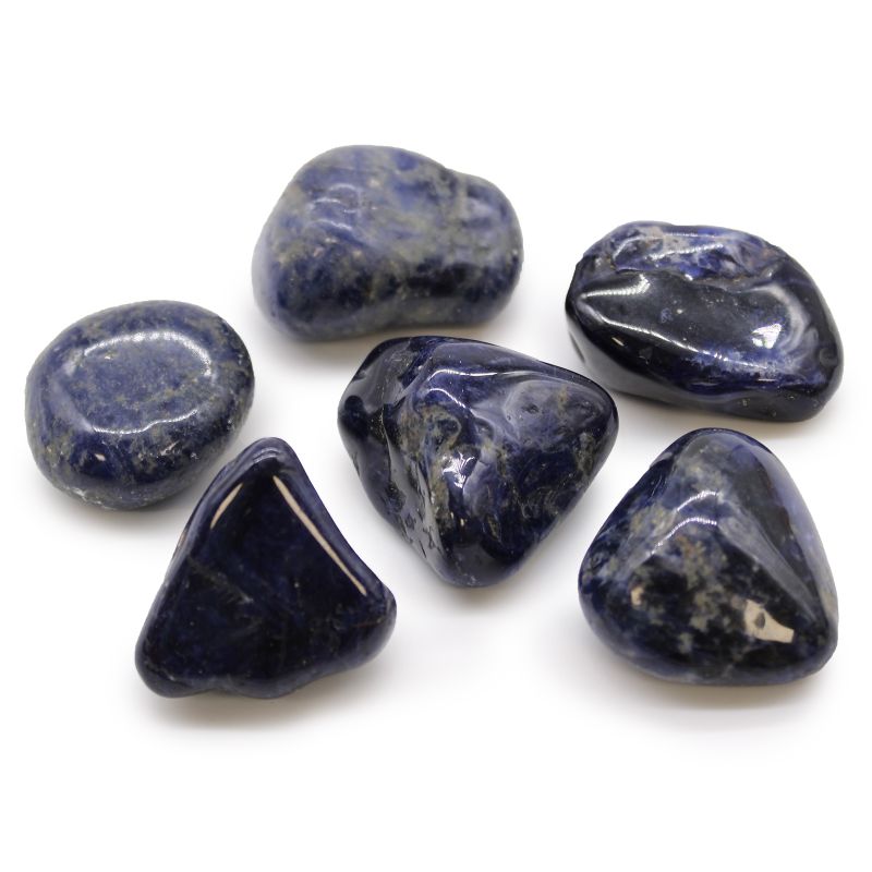 Grandes Pierres Roulées Africaines - Sodalite - Bleu Pur