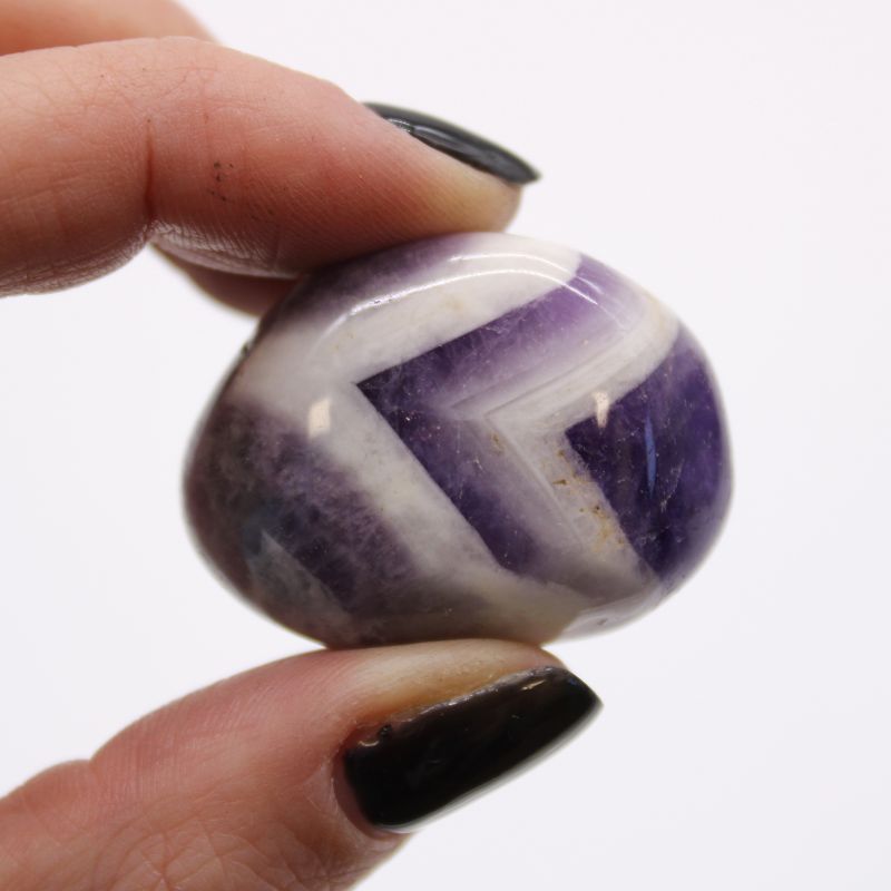 Pierres roulées Africaines moyennes - Améthyste - Chevron