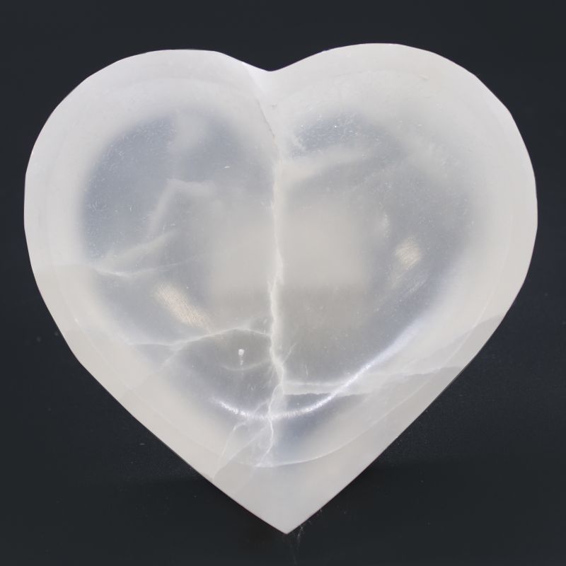Bol Coeur Sélénite - 15cm