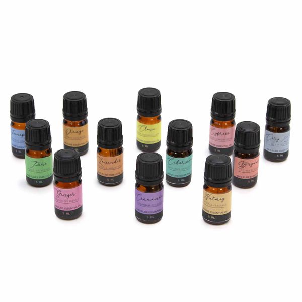 Ensemble d'Huiles Essentielles d'Aromathérapie - Ensemble d'Automne