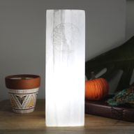 Lampe Bloc Sélénite 25cm - Arbre de Vie