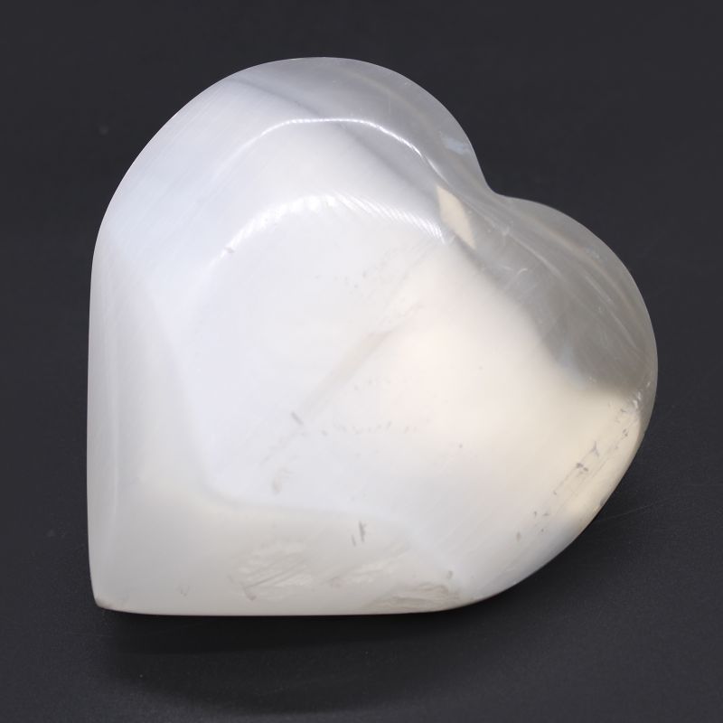 Coeur Sélénite - 10 cm