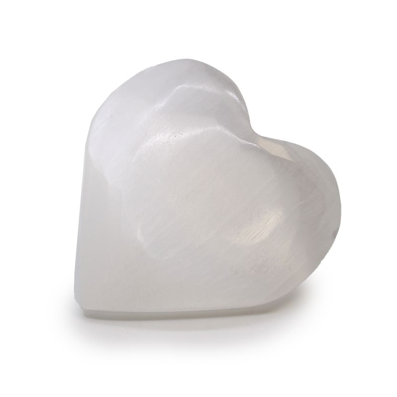 Coeur Sélénite - 7-8cm