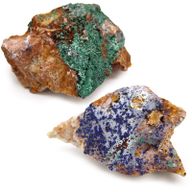 Spécimens Minéraux - Azurite Malachite (environ 20 pièces)