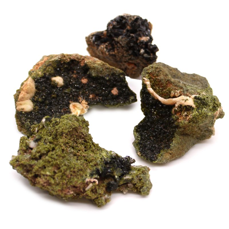 Spécimens Minéraux - Epidote (environ 10 pièces)