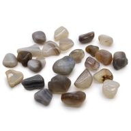 Petites Pierres Roulées Africaines - Agate Grise - Botswana