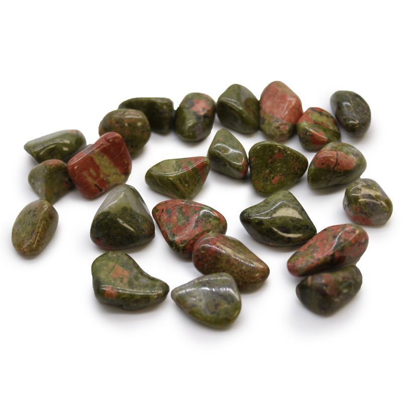 Petites Pierres Roulées Africaines - Unakite