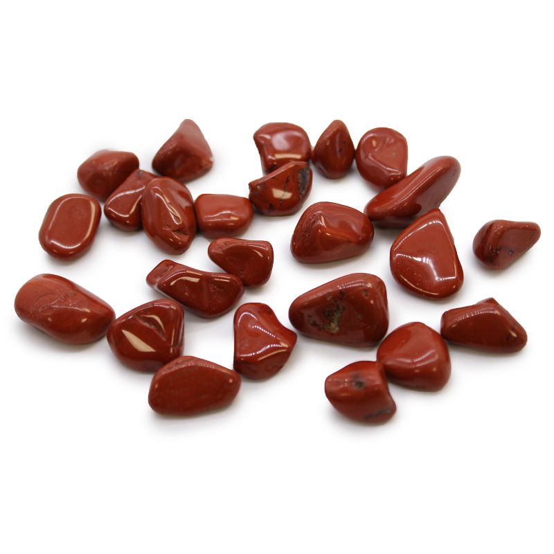 Petites Pierres Roulées Africaines - Jaspe - Rouge