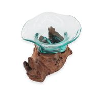 Bol Fantaisie en Verre Fondu sur Bois