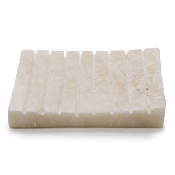 Porte-savon Strié Blanc Onyx