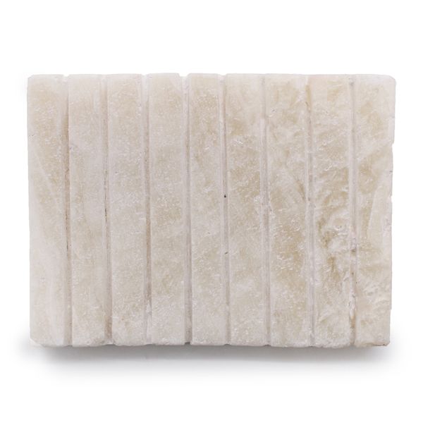 Porte-savon Strié Blanc Onyx