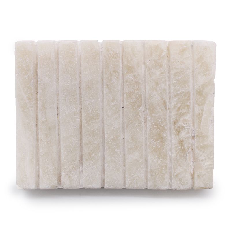 Porte-savon Strié Blanc Onyx