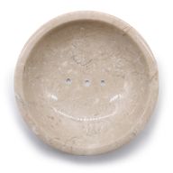 Porte-savon Rond Miel Marbre