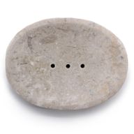 Porte-savon Ovale Classique Crème Marbre