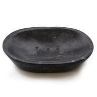 Porte-savon Ovale Classique Noir Marbre