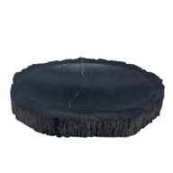 Porte-savon Noir en Bois Pétrifié
