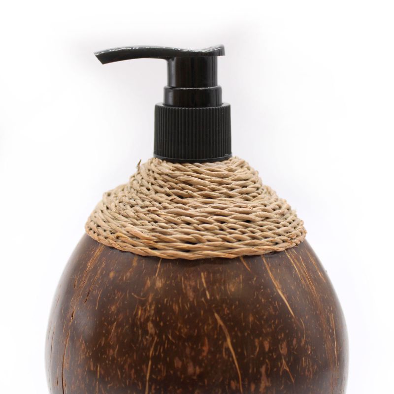 Distributeur de Savon en Noix de Coco - Environ 150ml