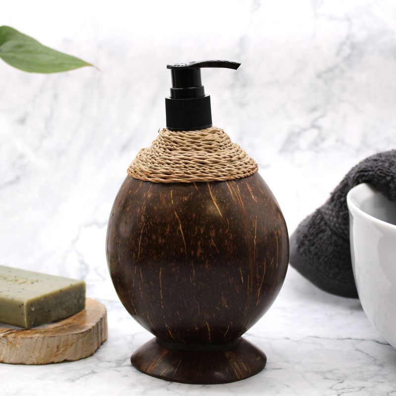 Distributeur de Savon en Noix de Coco - Environ 150ml