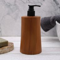 Distributeur de Savon en Teck Naturel - Cône