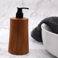 Distributeur de Savon en Teck Naturel - Cône