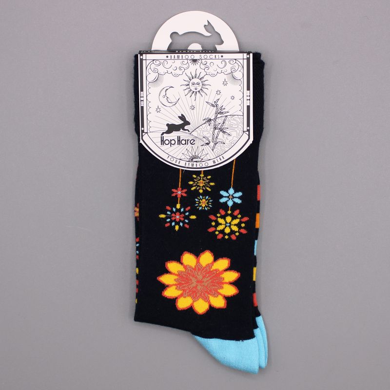 Chaussettes Bambou Hop Hare (36-40) - Mandala Fleurs