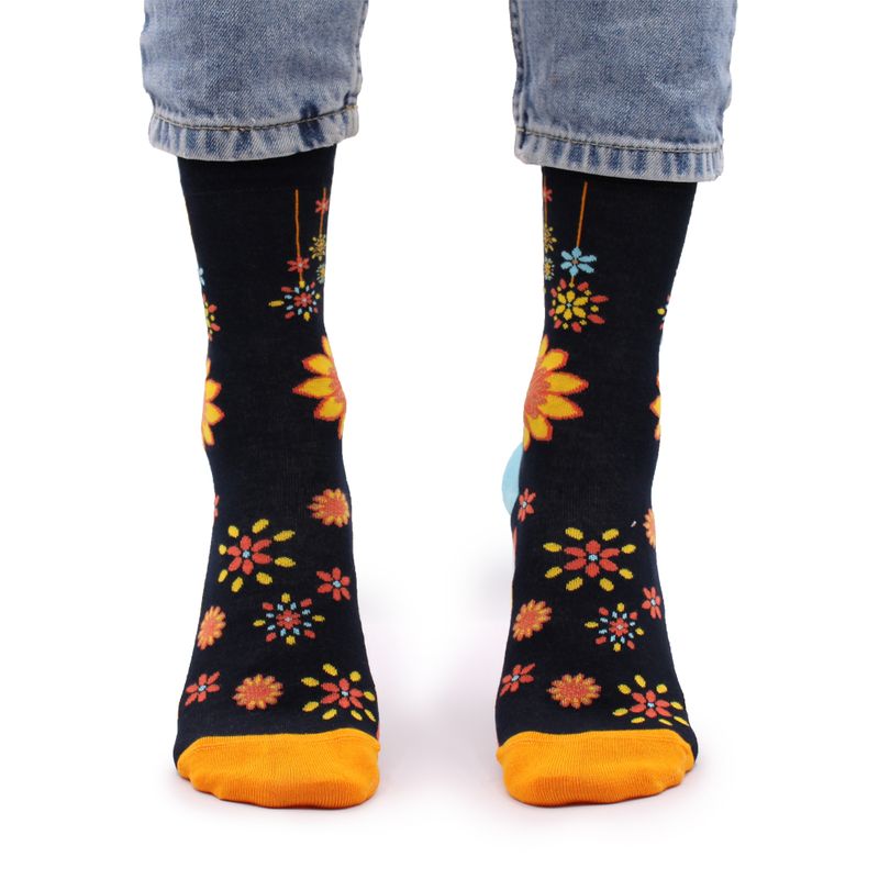 Chaussettes Bambou Hop Hare (36-40) - Mandala Fleurs