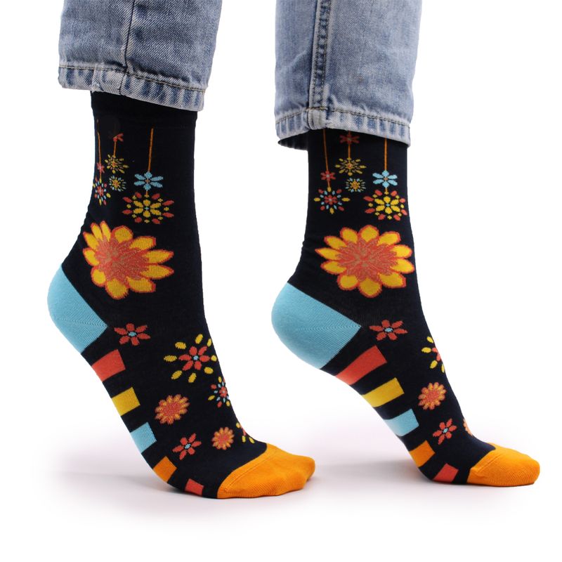 Chaussettes Bambou Hop Hare (36-40) - Mandala Fleurs