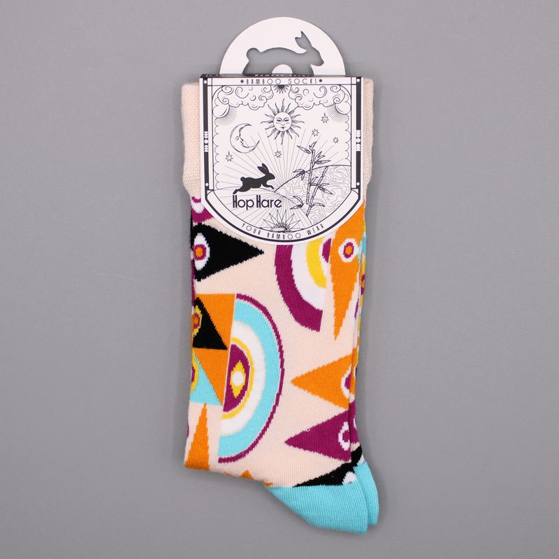 Chaussettes en Bambou Hop Hare (36-40) - Mauvais Œil Psychédélique
