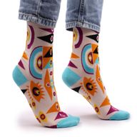 Chaussettes en Bambou Hop Hare (36-40) - Mauvais Œil Psychédélique