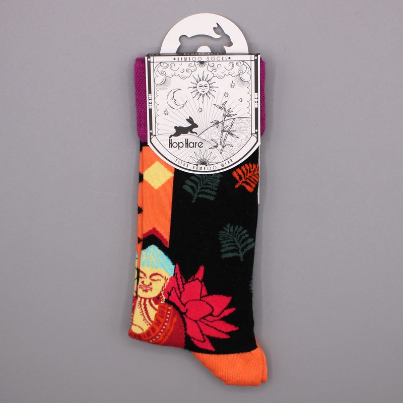 Chaussettes Bambou Hop Hare (36-40) - Bouddha Rose & Lotus