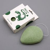 Éponge Konjac en forme de Goutte - Thé vert - Protectrice