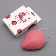 Éponge Konjac en forme de Goutte - Rose - Anti-âge