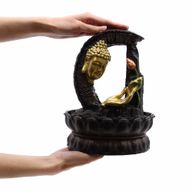 Fontaine de Table - 30cm - Bouddha Doré & Lotus
