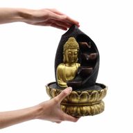 Fontaine de Table - 30cm - Bouddha Doré & Pots Verseurs