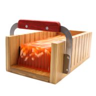Ensemble de Coupe-pain de Savon en Bois - coupe ondulée et droite