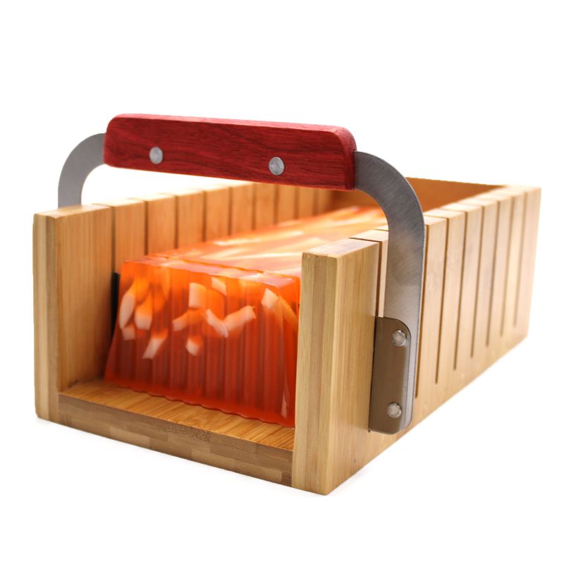 Ensemble de Coupe-pain de Savon en Bois - coupe ondulée et droite