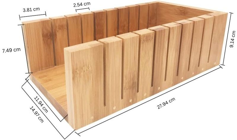Ensemble de Coupe-pain de Savon en Bois - coupe ondulée et droite