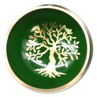 Ensemble de Bols Chantants Arbre de vie - Vert 10,7 cm