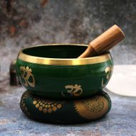 Ensemble de Bols Chantants Arbre de vie - Grand - Vert 14 cm