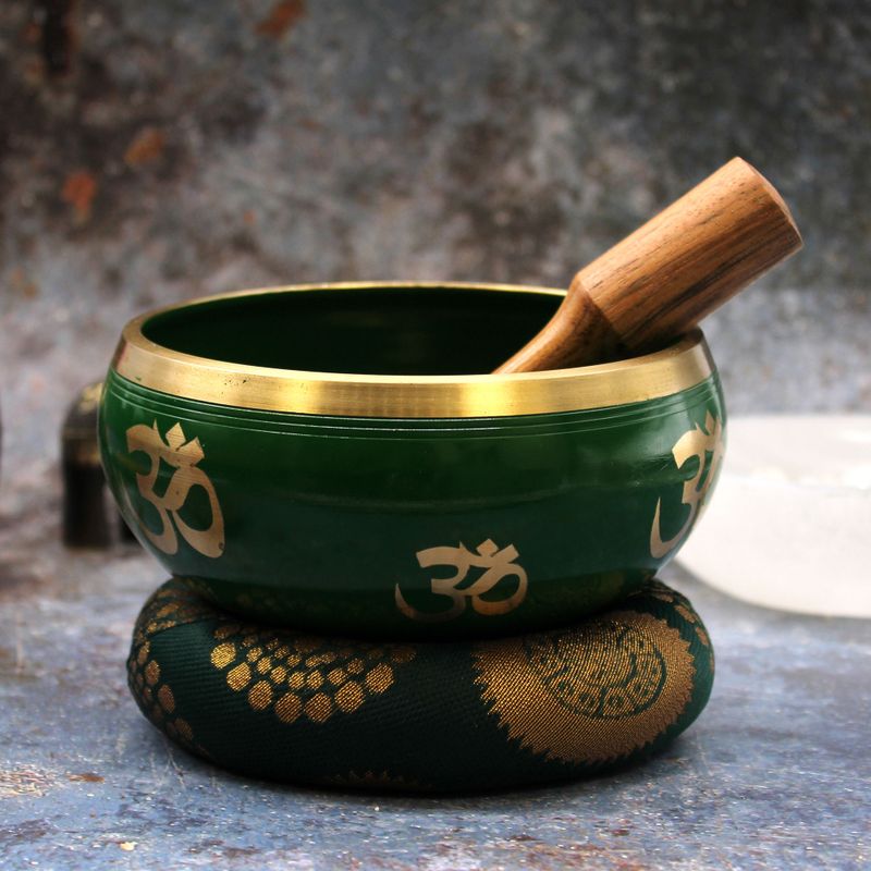 Ensemble de Bols Chantants Arbre de vie - Grand - Vert 14 cm