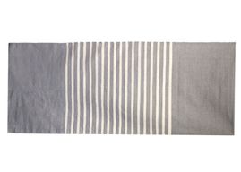 Tapis Indien en Coton - 70x170cm - Gris